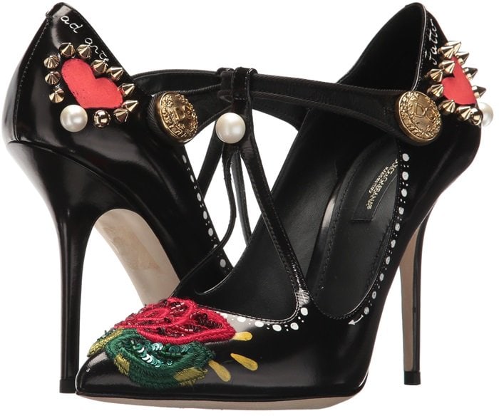 Entertain thoughts for fabulous adventure today with these Dolce & Gabbana t-strap Mary Janes
