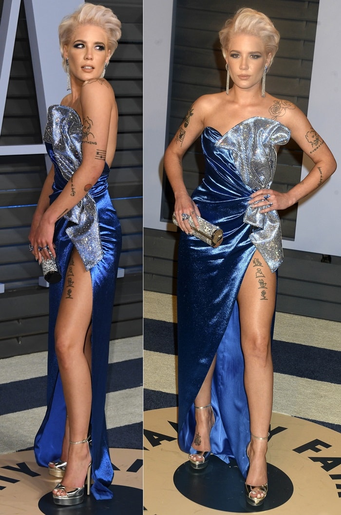 Halsey at the 2018 Vanity Fair Oscar Party