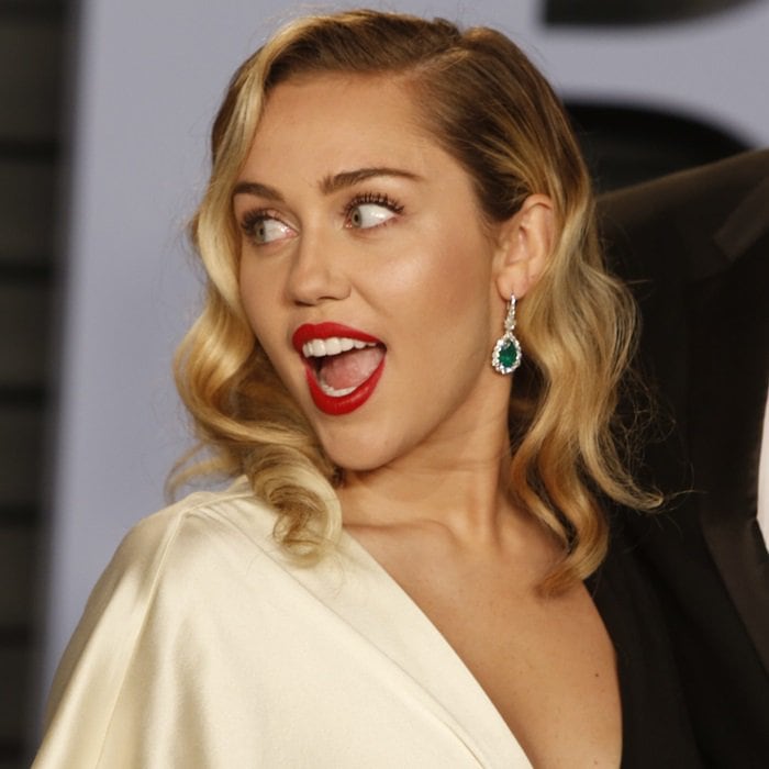 Miley Cyrus's statement earrings