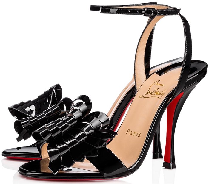 "Miss Valois" is a flawlessly chic look that brings new depth to Christian Louboutin's bow obsession