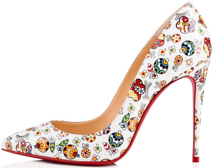 Fiori Print "Pigalle Follies" Patent Leather Pumps