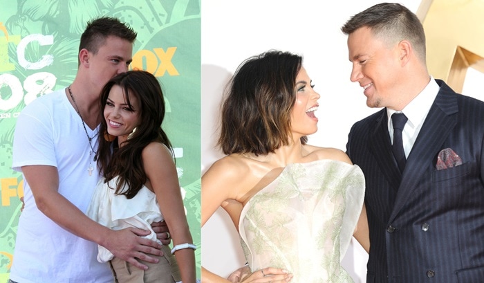Channing Tatum and Jenna Dewan Tatum 2008 Teen Choice Awards held at the Gibson Amphitheatre in Universal City on August 3, 2008 and at the world premiere 'Kingsman: The Golden Circle' held at Odeon Leicester Square in London, England, on September 18, 2017
