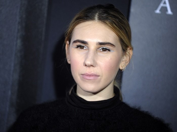 Zosia Mamet in a black sweater at the premiere of ‘A Quiet Place’ 