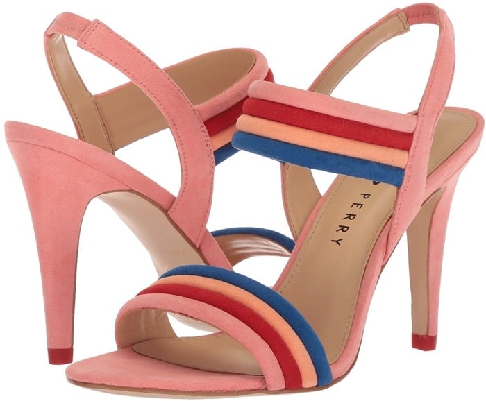 Pop Pink Bright and Bold Alexxia Suede Strappy Sandals