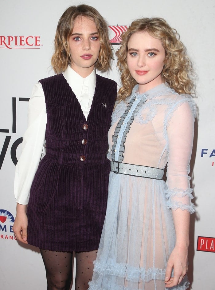 Maya Hawke and Kathryn Newton at a promotional event for "Little Women"