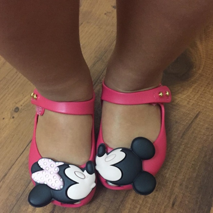 Toddler Mary Jane Shoes With Mickey and Minnie Appliques