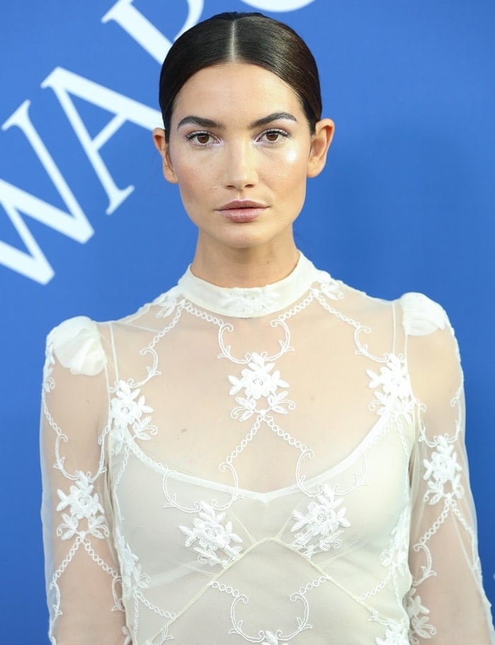 Lily Aldridge at the 2018 CFDA Fashion Awards held at the Brooklyn Museum in New York City on June 4, 2018