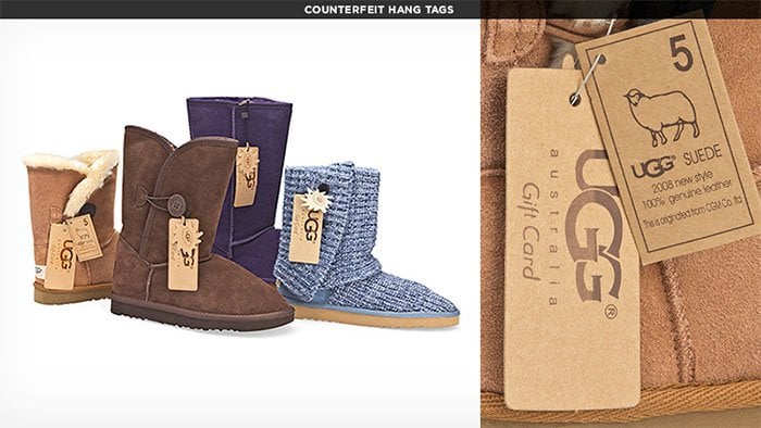 Fake UGG products are made with dubious and inferior materials