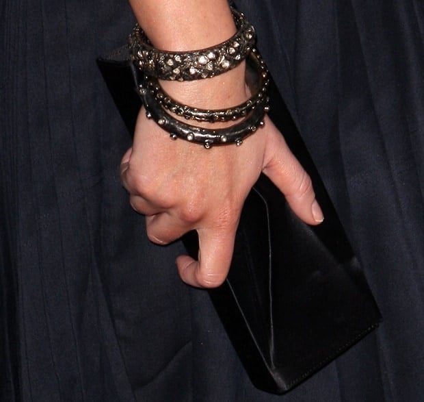 Emily Blunt showing off her Irit jewelry