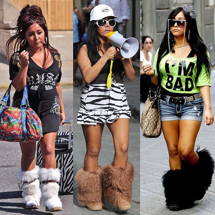 Celebrities wearing Bearpaw boots