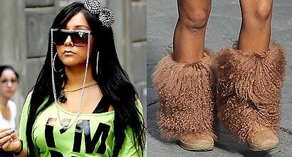 snooki furry boots bearpaw