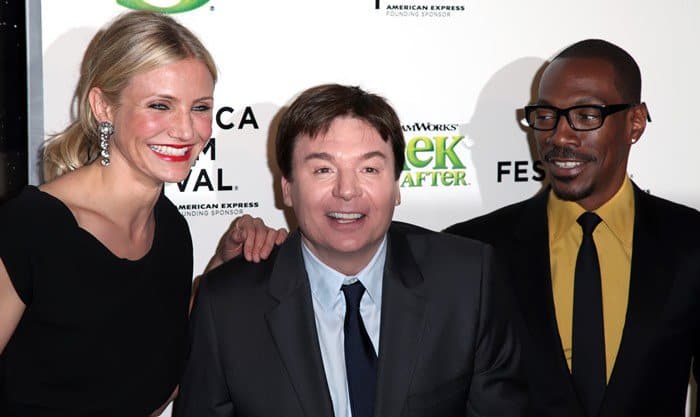 Mike Myers, Eddie Murphy, and Cameron Diaz reprise their previous roles in Shrek Forever After