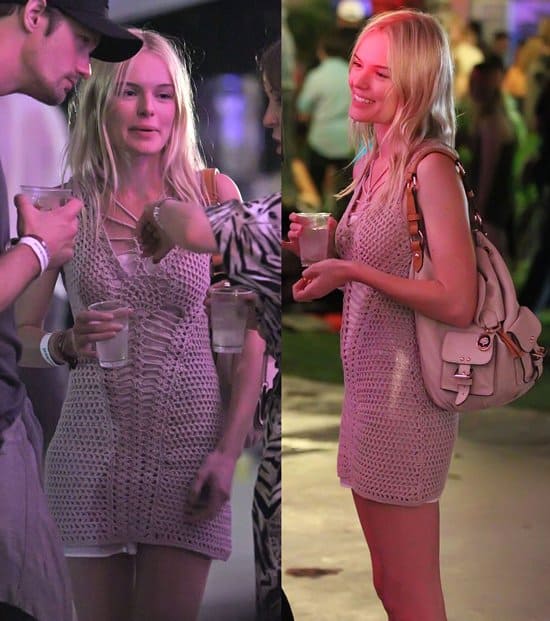 Kate Bosworth exudes '70s charm at Coachella 2010, embracing hippie vibes on Day 1