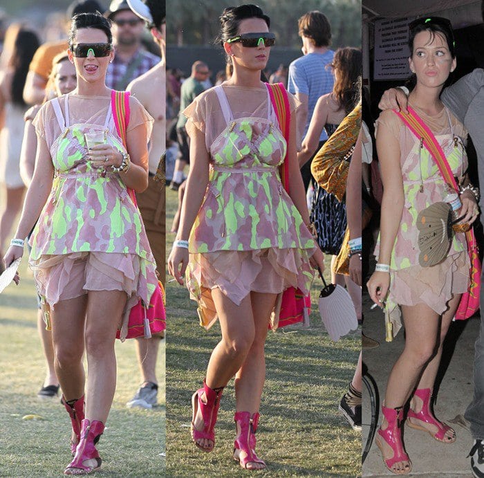 Katy Perry at the Coachella Valley Music and Arts Festival - Day 3 in Indio, California on April 18, 2010