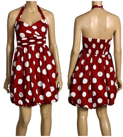 Jessica Simpson Halter Polka Dot Dress