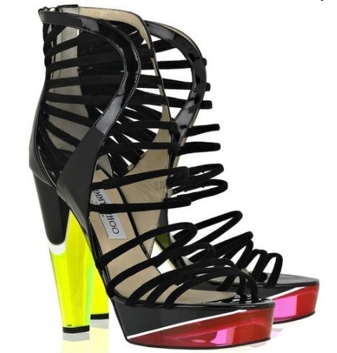 Jimmy Choo’s “Zap” Led Light-Up Platform Sandals