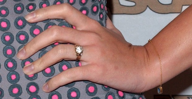 That dazzling rock on Katy Perry's finger added an extra touch of allure to her overall look
