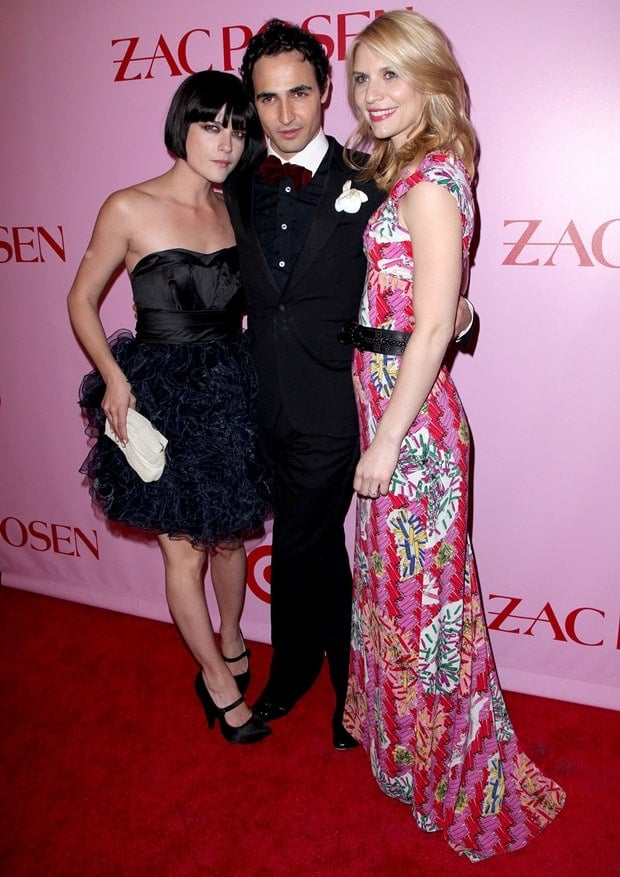 Selma Blair, Zac Posen, and Claire Danes attend the Zac Posen for Target Launch Party in New York City, on April 15, 2010