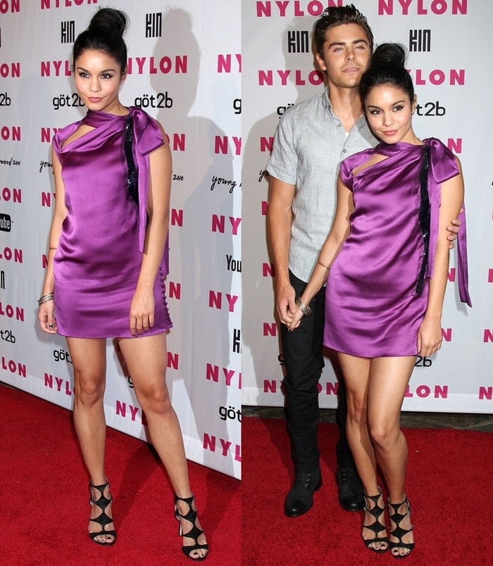 Zac Efron and Vanessa Hudgens at the celeb-filled Young Hollywood Event at Hollywood’s Roosevelt Hotel on May 12, 2010