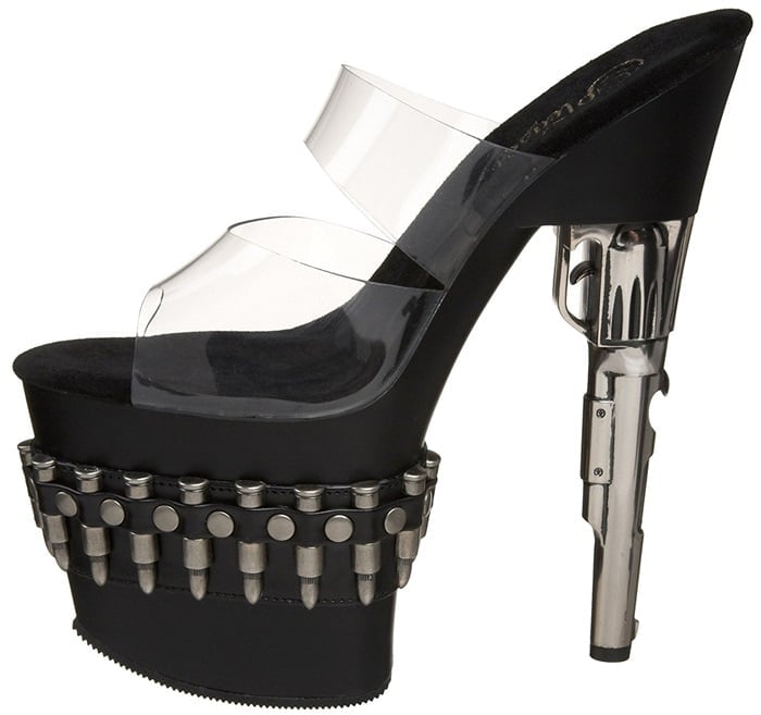 Bondgirl-702 Bullet Studded Platform Sandal