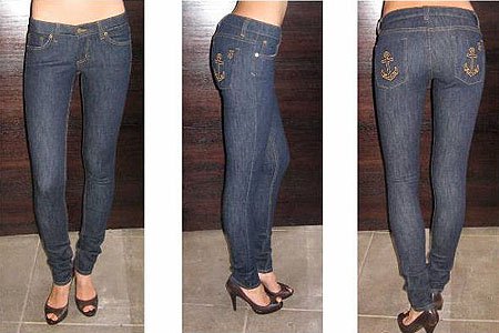 Jet Anchor Skinny Jeans in Dark Clean