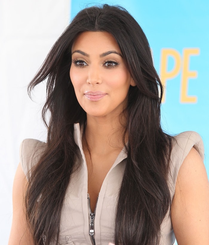 Kim Kardashian attending a Shape Magazine event