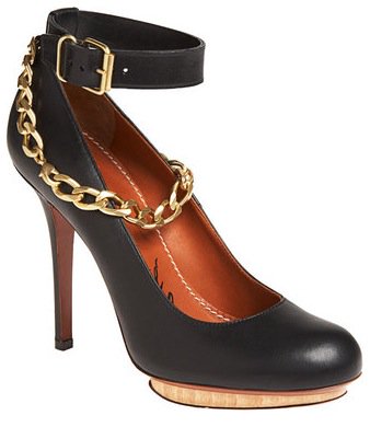 Lanvin Chainlink Platform Pumps