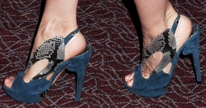 Sarah Jessica Parker rocking Nicholas Kirkwood heels