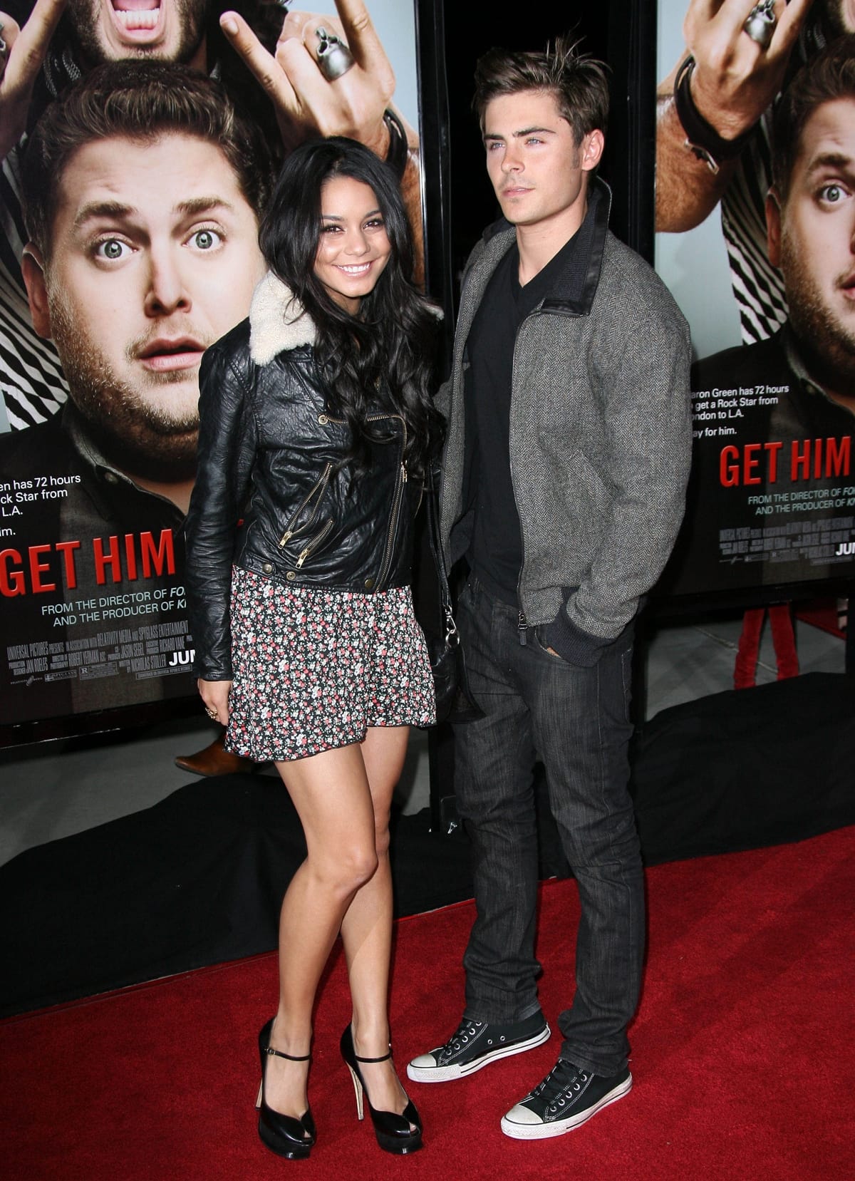 Zac Efron and Vanessa Hudgens attend Universal Pictures Presents the World Premiere of Get Him to the Greek at The Greek Theatre on May 25, 2010 in Los Angeles, California