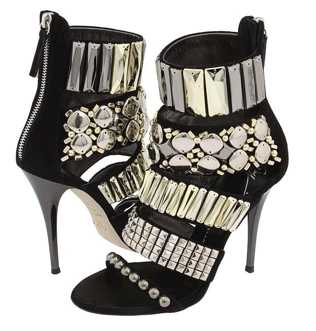 Giuseppe Zanotti Zip Cuffed Jewel Sandals