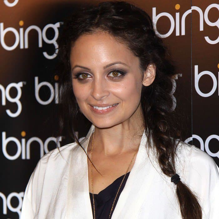 Nicole Richie wearing a Winter Kate "Holdridge" jacket in ivory at Bing's Celebration of Creative Minds After-Party