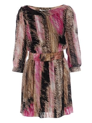 Diane Von Furstenberg 'Pialla' Dress in Pink/Black/White