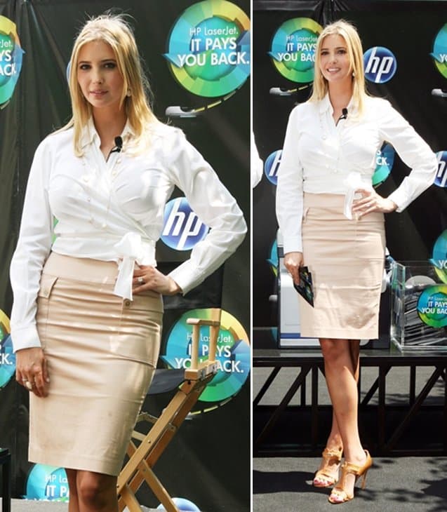 Entrepreneur Ivanka Trump attends HP's LaserJet Pays You Back campaign