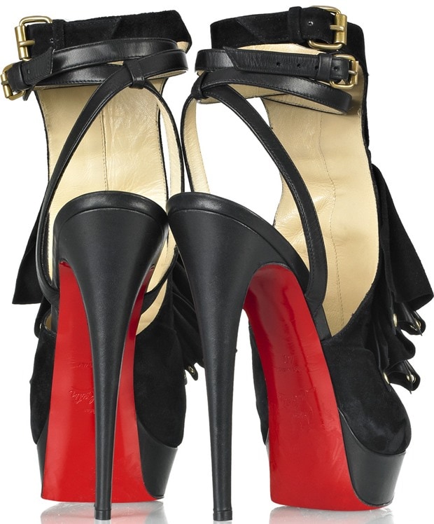 Christian Louboutin Misfit Ruffle Sandals