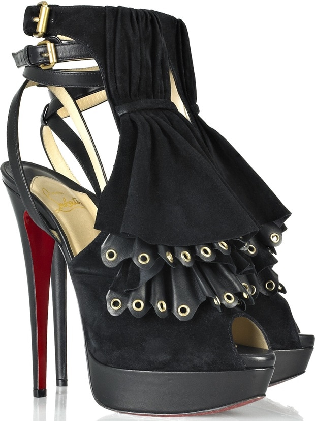 Christian Louboutin Misfit Ruffle Sandals