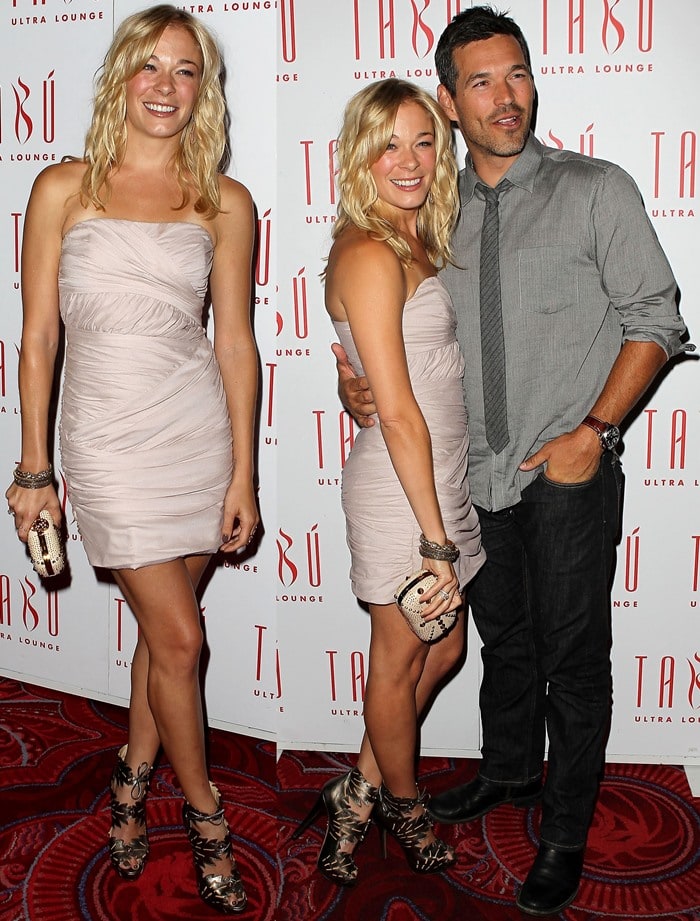 Eddie Cibrian and LeAnn Rimes at TABU Ultra Lounge in Las Vegas on September 4, 2010