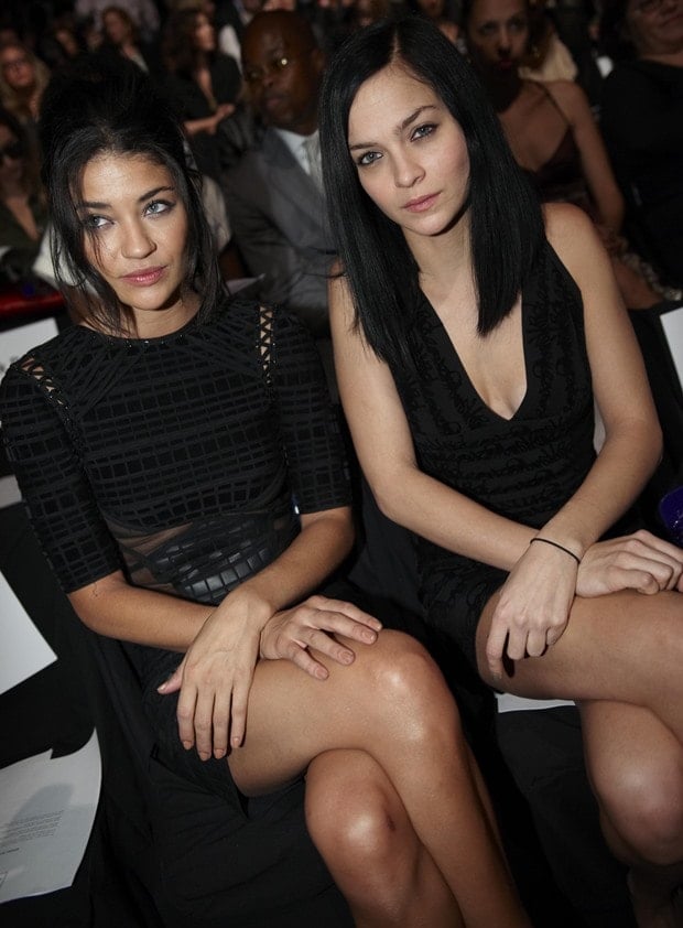 Leigh Lezark and Jessica Szohr attend Mercedes-Benz IMG New York Fashion Week Spring/Summer 2011 on September 14, 2010