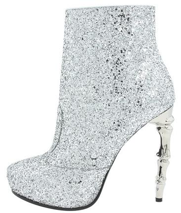 Dsquared2 Ribcage Platform Boot in Argento