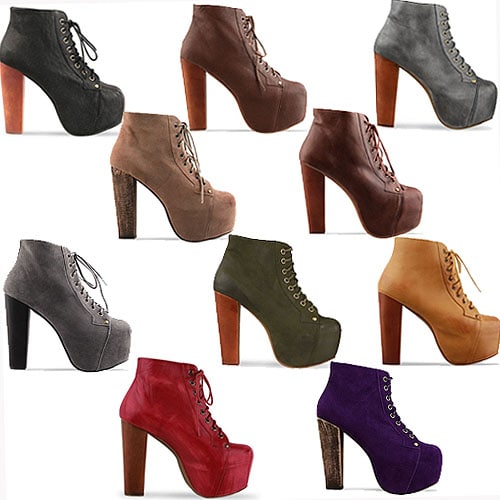 All the colors of the Jeffrey Campbell 'Lita' boots