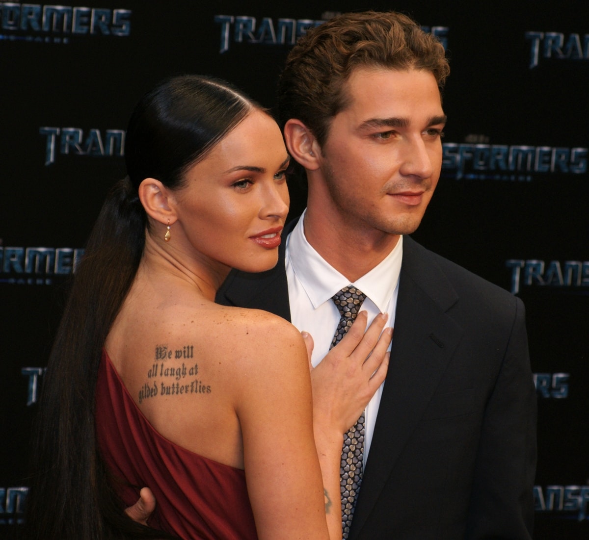 Shia LaBeouf and Megan Fox attend the German premiere of Transformers: Revenge Of The Fallen