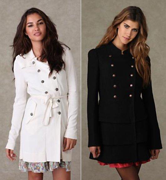 Free People Military Cardigan and Free People Fall Remembrance Coat