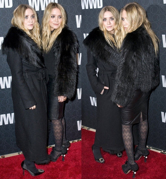 Ashley Olsen and Mary-Kate Olsen attend the WWD @ 100 Anniversary Gala