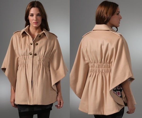 Juicy Couture Wool Felt Long Cape