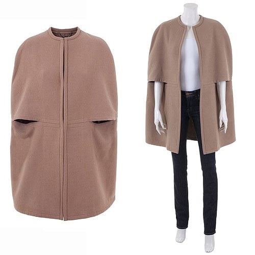 Stella McCartney Wool Blend Camel Cape