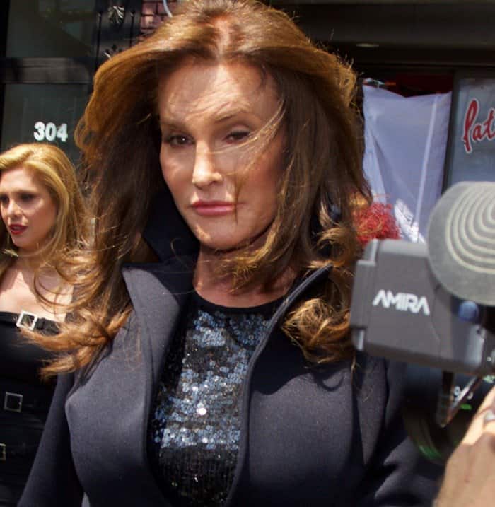 Caitlyn Jenner showcasing a bold style choice at the age of 65