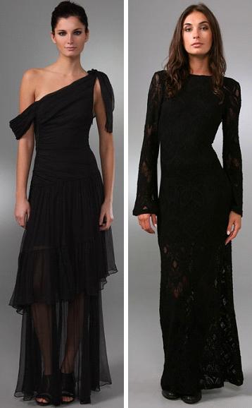 Catherine Malandrino Off Shoulder Tiered Gown and Nightcap Clothing Long Priscilla Dress