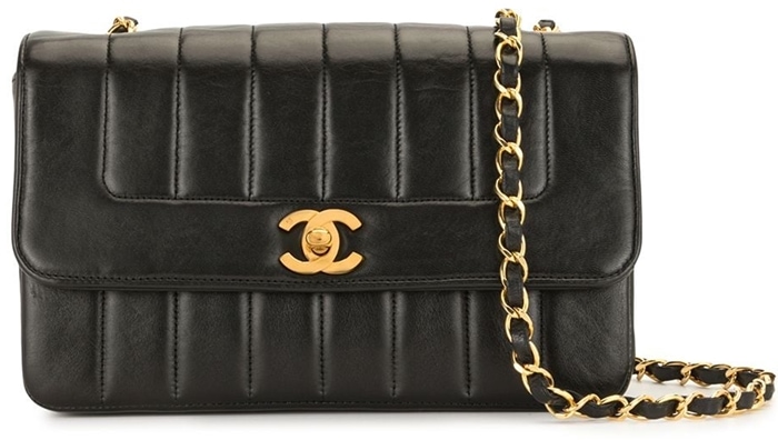 Owning a Chanel like this black Mademoiselle quilted shoulder bag will always make you look good