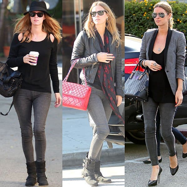 Nicky Hilton: Defining Street Style Elegance in Faded Black Denim