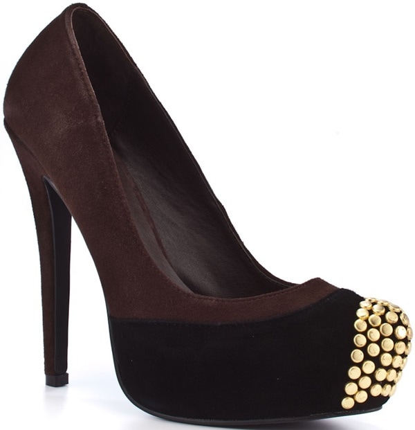 Penny Loves Kenny 'Tetra' Pump in Brown/Black