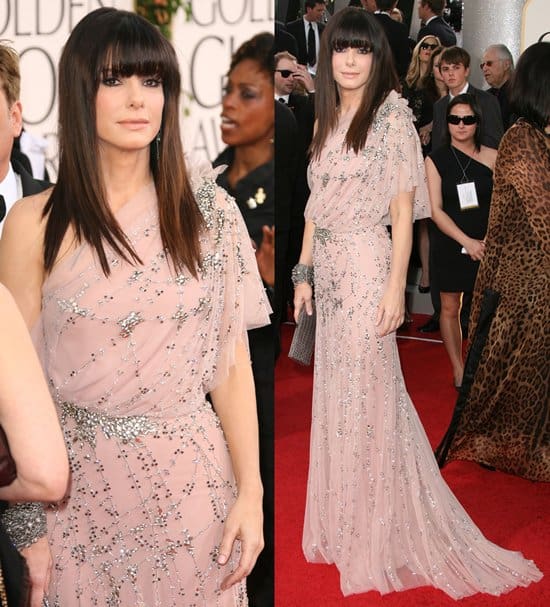 Sandra Bullock in Jenny Packham at the 68th Annual Golden Globe Awards